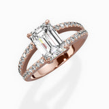 Split Shank Solitaire Engagement Ring