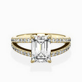Split Shank Solitaire Engagement Ring