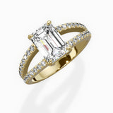 Split Shank Solitaire Engagement Ring