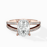 Split Shank Solitaire Engagement Ring