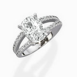 Split Shank Solitaire Engagement Ring