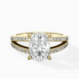 Split Shank Solitaire Engagement Ring