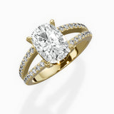 Split Shank Solitaire Engagement Ring