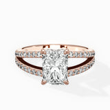 Split Shank Solitaire Engagement Ring