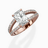 Split Shank Solitaire Engagement Ring