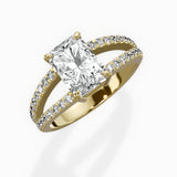Split Shank Solitaire Engagement Ring