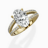 Split Shank Solitaire Engagement Ring