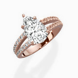 Split Shank Solitaire Engagement Ring
