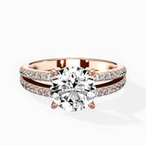 Split Shank Solitaire Engagement Ring
