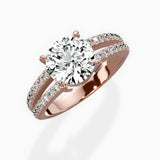 Split Shank Solitaire Engagement Ring