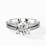 Split Shank Solitaire Engagement Ring