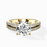 Split Shank Solitaire Engagement Ring