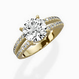 Split Shank Solitaire Engagement Ring