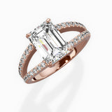 Split Shank Solitaire Engagement Ring