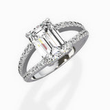 Split Shank Solitaire Engagement Ring