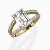 Split Shank Solitaire Engagement Ring