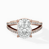 Split Shank Solitaire Engagement Ring