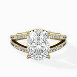 Split Shank Solitaire Engagement Ring