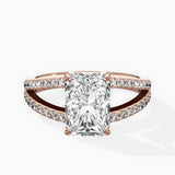 Split Shank Solitaire Engagement Ring