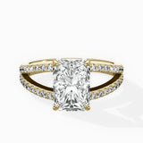 Split Shank Solitaire Engagement Ring
