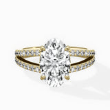 Split Shank Solitaire Engagement Ring