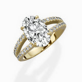 Split Shank Solitaire Engagement Ring