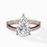 Split Shank Solitaire Engagement Ring