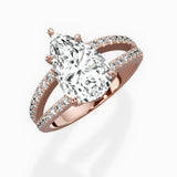 Split Shank Solitaire Engagement Ring