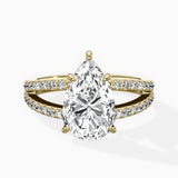 Split Shank Solitaire Engagement Ring