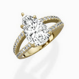 Split Shank Solitaire Engagement Ring