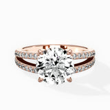 Split Shank Solitaire Engagement Ring