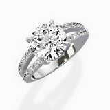 Split Shank Solitaire Engagement Ring