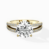 Split Shank Solitaire Engagement Ring