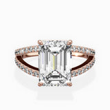Split Shank Solitaire Engagement Ring