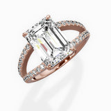 Split Shank Solitaire Engagement Ring