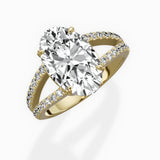 Split Shank Solitaire Engagement Ring
