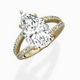 Split Shank Solitaire Engagement Ring