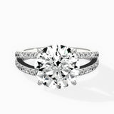 Split Shank Solitaire Engagement Ring