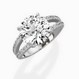 Split Shank Solitaire Engagement Ring