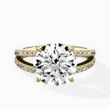 Split Shank Solitaire Engagement Ring