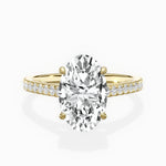 Sorte Solitaire Oval Engagement Ring in Yellow Gold
