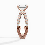 Reverse Shank Solitaire Engagement Ring