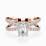 Reverse Shank Solitaire Engagement Ring