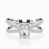 Reverse Shank Solitaire Engagement Ring