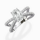 Reverse Shank Solitaire Engagement Ring