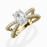 Reverse Shank Solitaire Engagement Ring