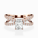Reverse Shank Solitaire Engagement Ring