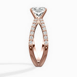 Reverse Shank Solitaire Engagement Ring