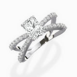 Reverse Shank Solitaire Engagement Ring