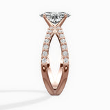 Reverse Shank Solitaire Engagement Ring